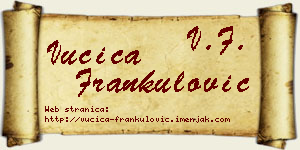Vučica Frankulović vizit kartica
